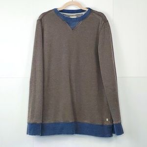 Rebel Canyon Gray & Blue Crew Sweatshirt Size: M